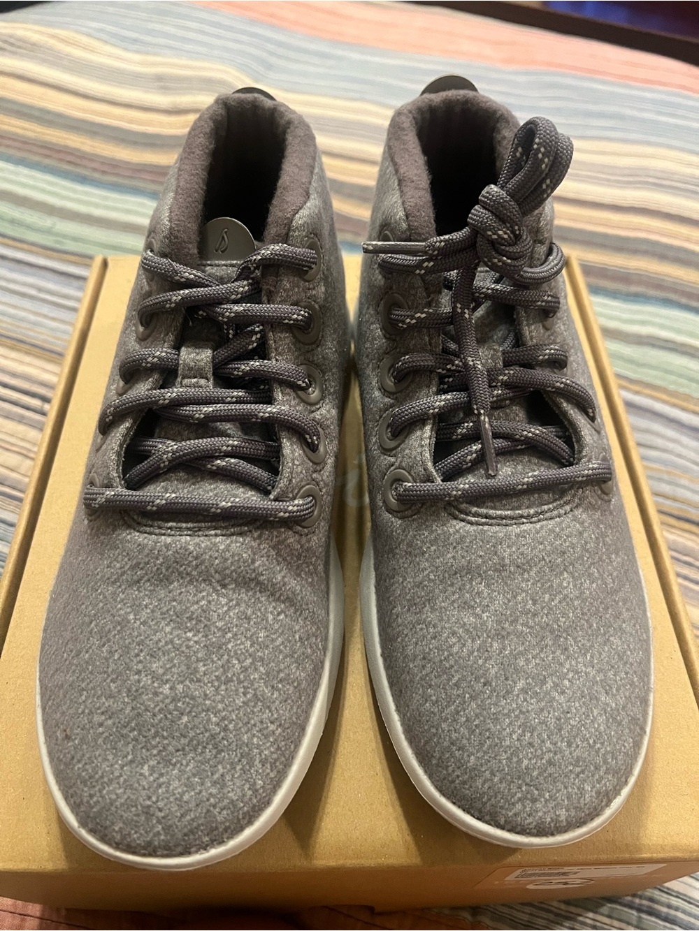 Allbirds Wool Runner-Up Mizzles Women’s 8 Medium Grey High Top Sneakers